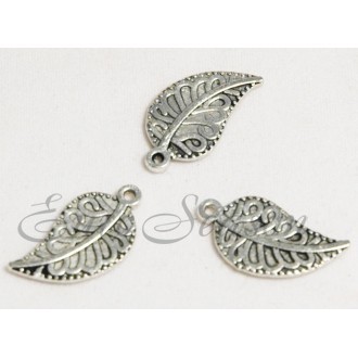 Подвеска мет.№070 12х20мм цв.Silver (цена за 1шт)